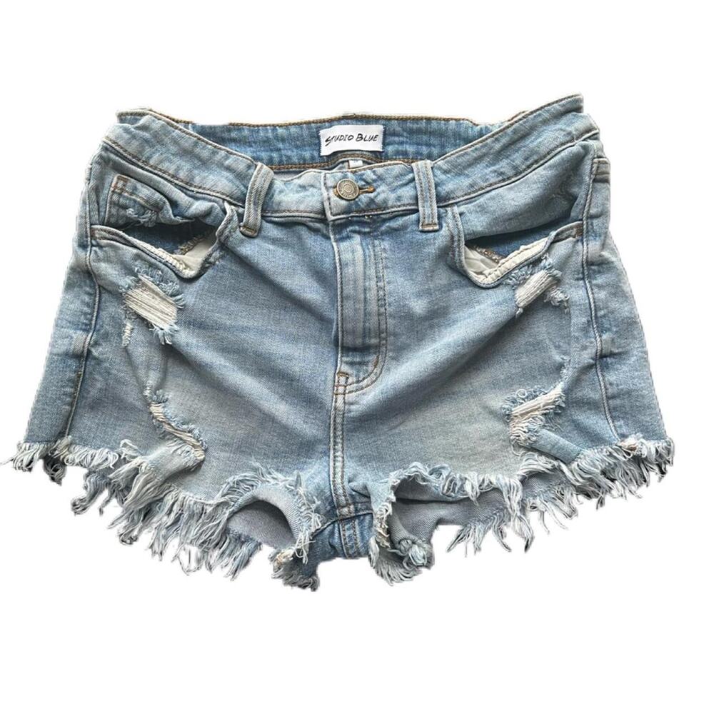 Studio blue denim shorts